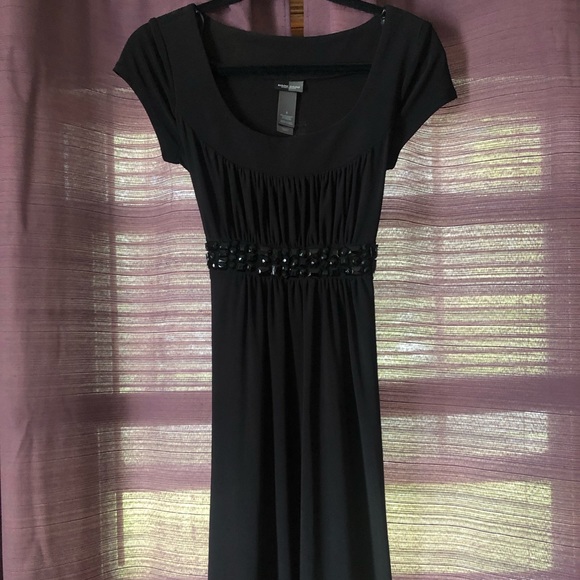 Bisou Bisou Black Dress with Tie in Back - Picture 4 of 4